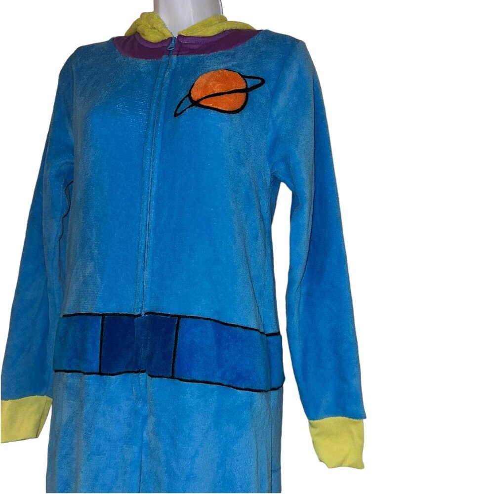 Disney Toy Story Alien Pajamas Womens XS Little Green Men Costume PJs Unionsuit - Picture 4 of 9